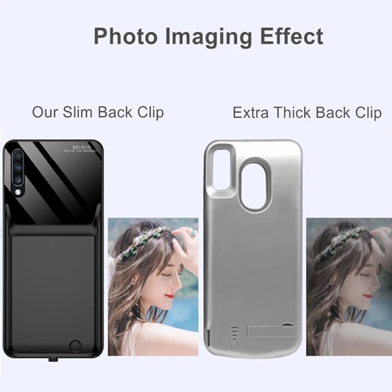 External Backup Battery Charger Case For for Galaxy A70 Power Bank Battery Charging Cover For Samsung Galaxy A70 Battery Case