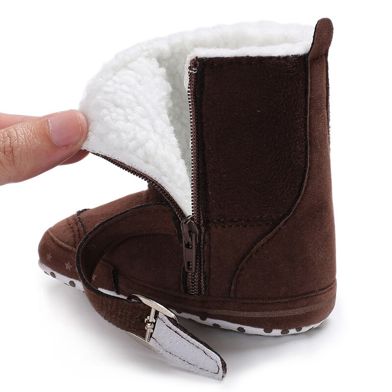Winter Baby Jongens Meisjes Boot Rusland Winter Zuigelingen Warm Houden Schoenen Faux Fur Baby Booties Suède Baby Mocassins Laarzen