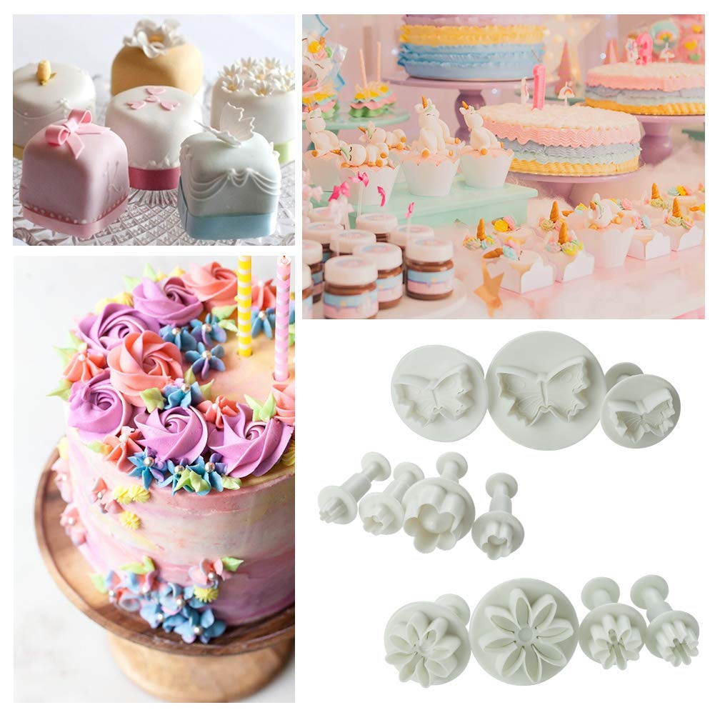 33 Stuks Cake Decorating Fondant Plunger Cutters Gereedschap Mold Cake Decorating Gereedschap Diy Bakken Tools Bakvormen Cakevorm