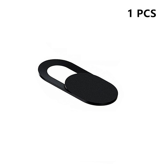 Beste Plastic WebCam Shutter Cover Web Camera Veilige Beschermen Privacy voor Desktop Laptop Telefoon camera's bescherming: 1pcs Black