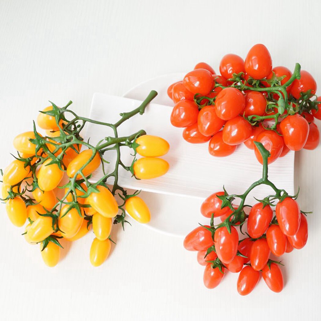 Aparato electrodoméstico de refrigerador de tomate de ramo de frutas de salvia de simulación producto de decoración de armario simulación de fruta y modelo de vegetal