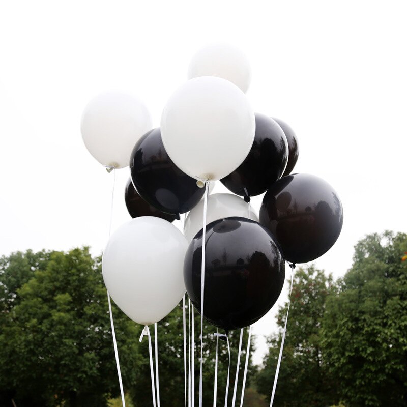30 stk / lot 2.2g perle sort hvid latex balloner fødselsdag bryllupsfest dekorationer luft helium balloner børn baloner