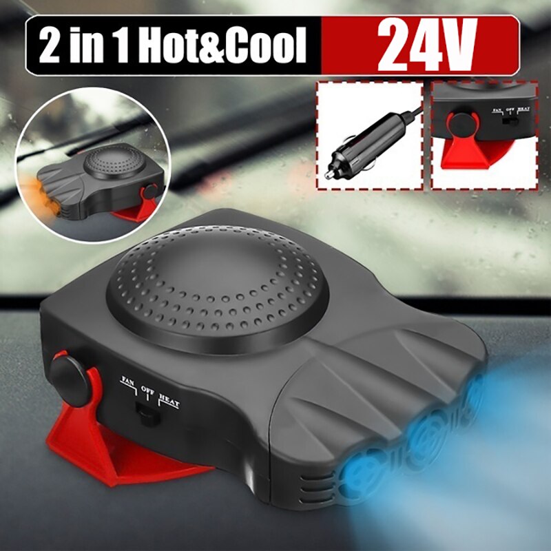 Aquecedor de carro 12v 24v carro elétrico aquecedor vento defogger neve defogger ar descongelamento