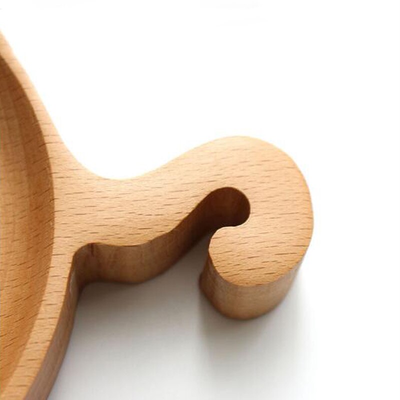 Plateau Dessert japonais dessin animé | Assiettes de cuisine en bois d'animaux, plateau de chat cerf petit déjeuner pour enfants