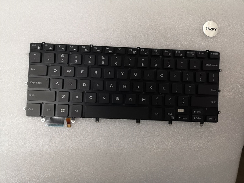 For Dell XPS 15 9550 9560 9570 Keyboard US Blackit Black NO Frame
