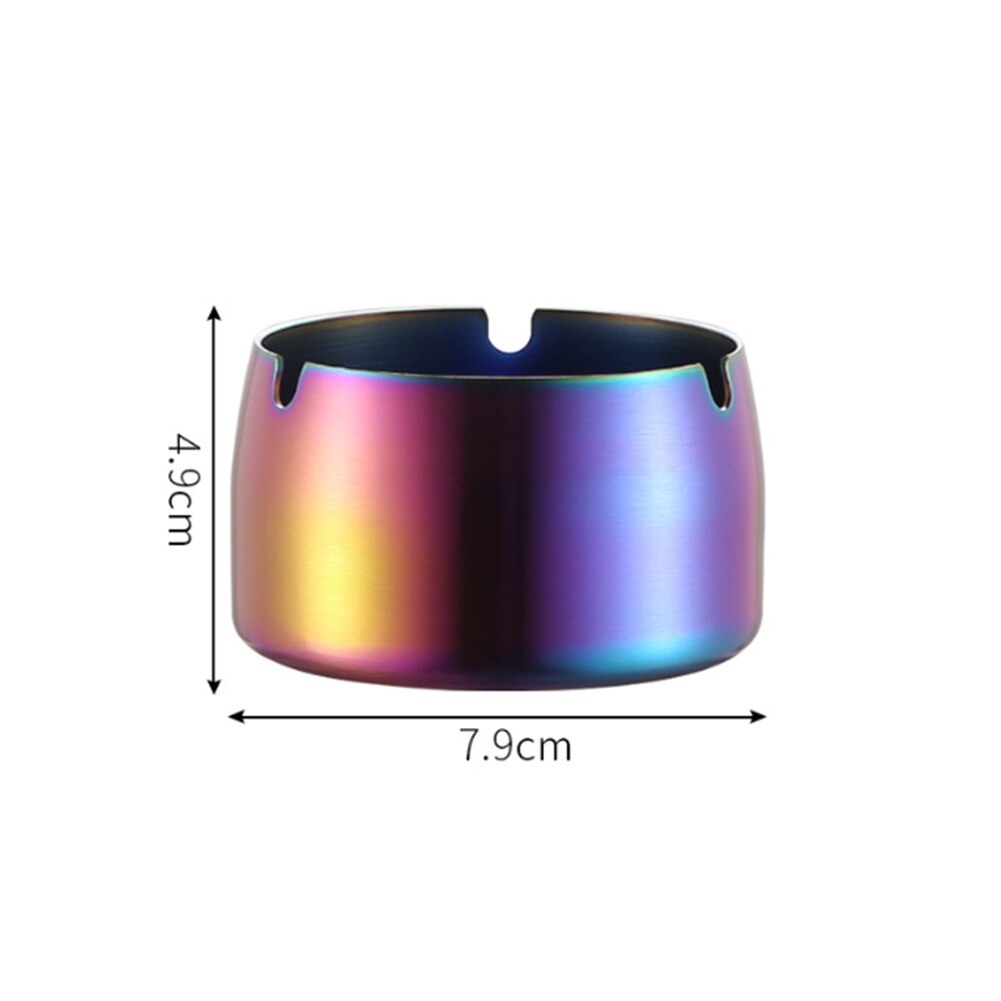 Asbak van roestvrij staal met vergulde afwerking - geschikt voor internetcafés, restaurants, hotels en thuisgebruik: Multi