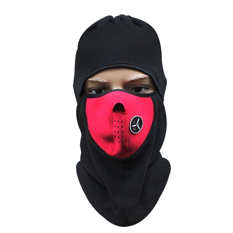 Motorcycle CS Ghost Skull Mask Balaclava Biker Cycling Face Mask Neck Scarf Headwear Dustproof Windproof Warming Shield: CL07-RD