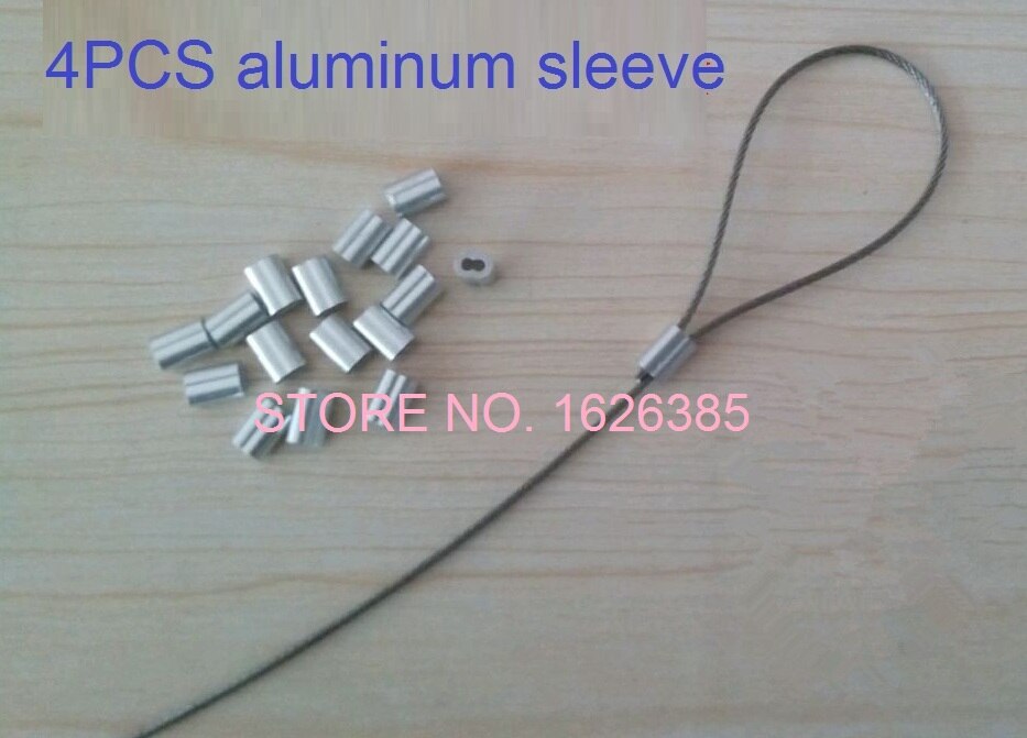 2 stk , 8m, 10m, 12m, 1.5mm 7 x 7, 304 rustfrit stål wire fiskekabel tørresnor trækwire klemme