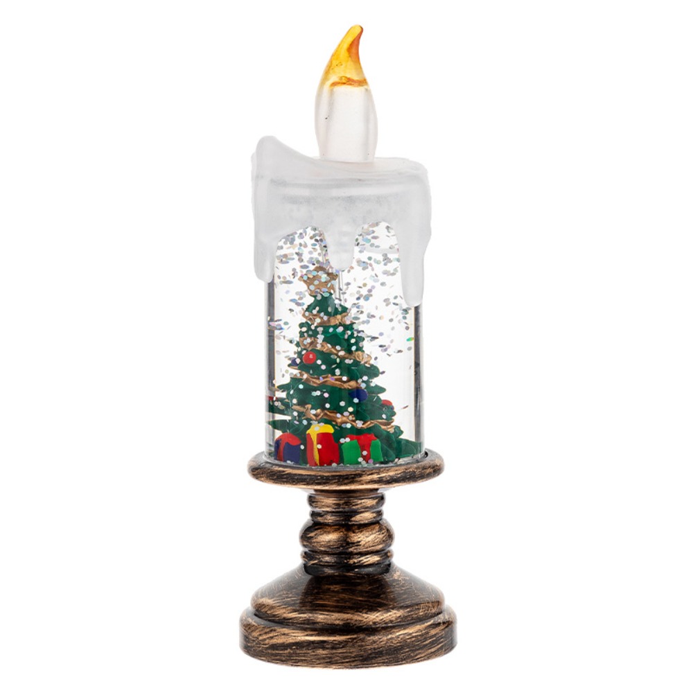 Leuchtende Weihnachten LED Kerzen Lichter Glitzer ... – Grandado