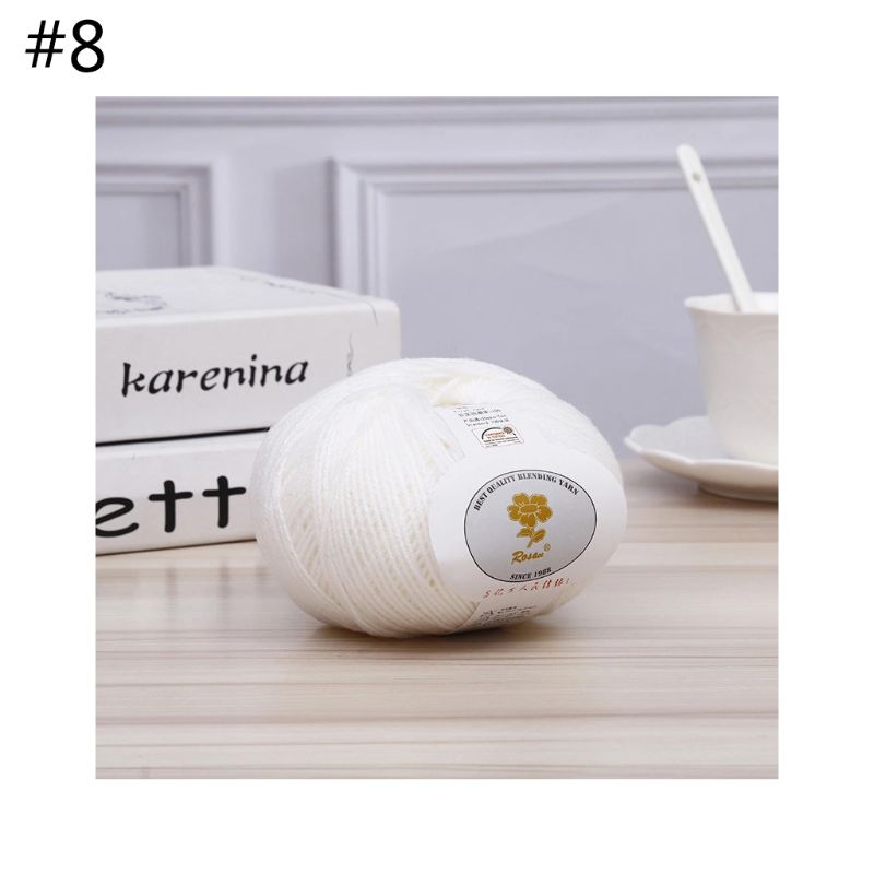 50g Soft Acrylic Fiber Thread Cashmere Wool Yarn DIY Handmade Knitting Crochet H7ED