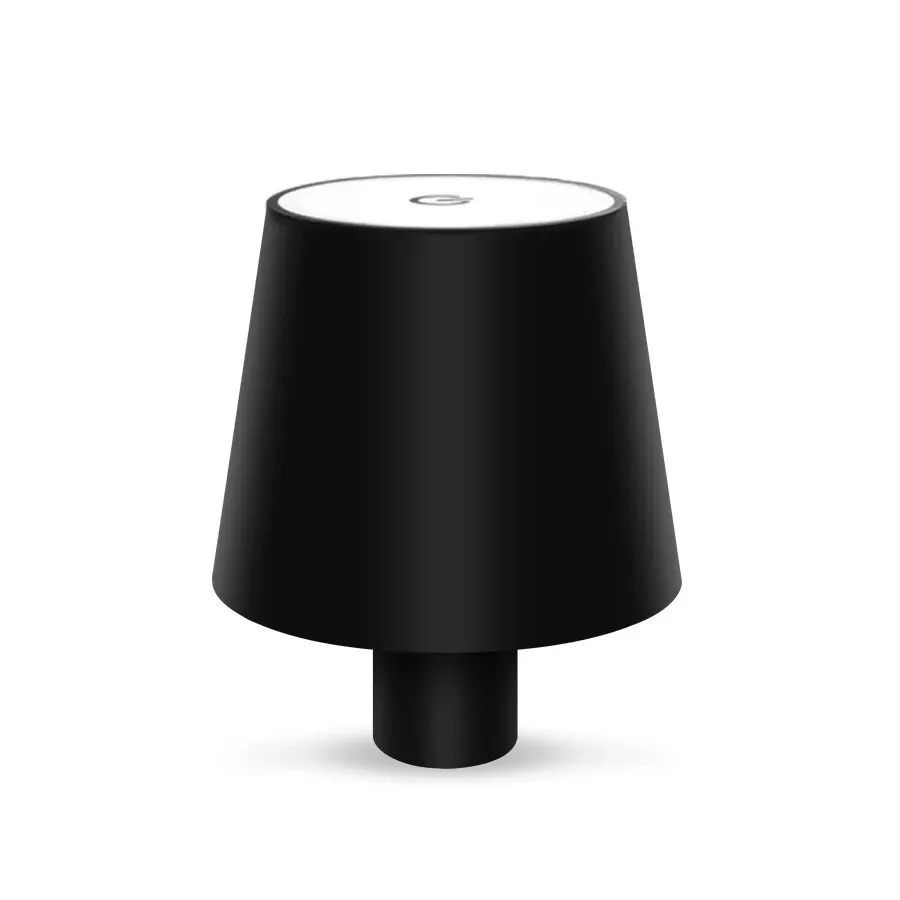 Led Wijnfles Lamp Hoofd Tafellamp Verwijderbare Usb Opladen Cafe Sfeer Nachtlampje Dimbaar Voor Clubs Bar Decoratie Licht: Black