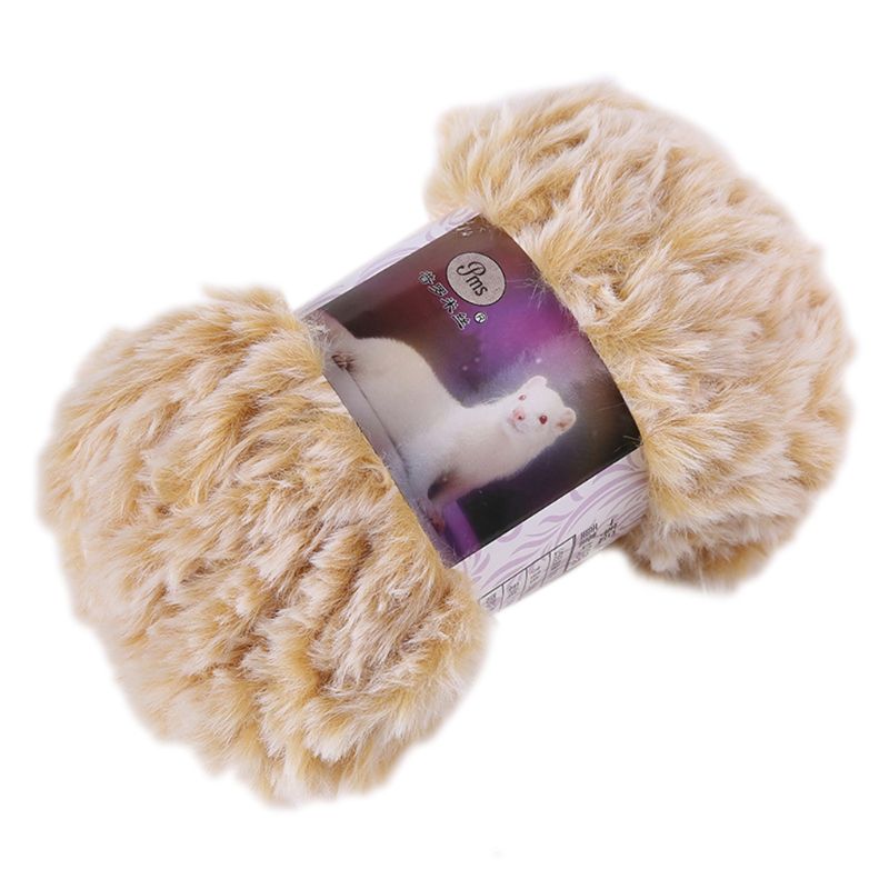50g/Ball DIY Fluffy Plush Chunky Knitting Yarn Hand-Woven Crochet Velvet Thread