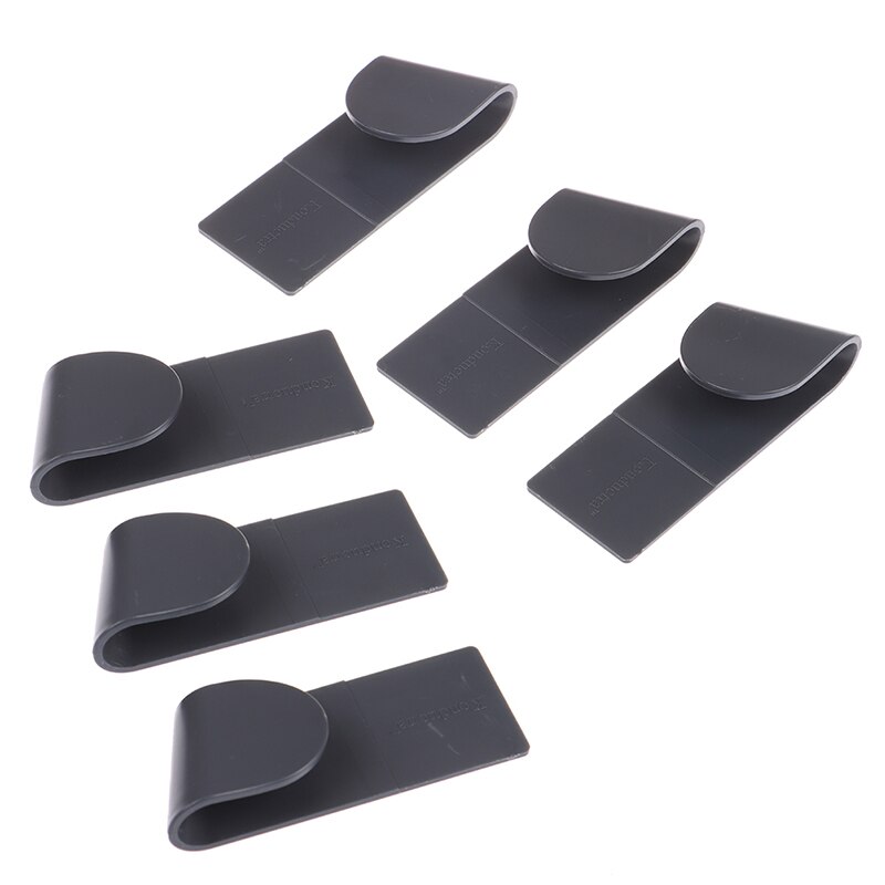 6 stuks pottenrek keukenopslag keukengerei rek lepelrek gratis gat wandhangend draagbaar kookopslag keuken opberggereedschap