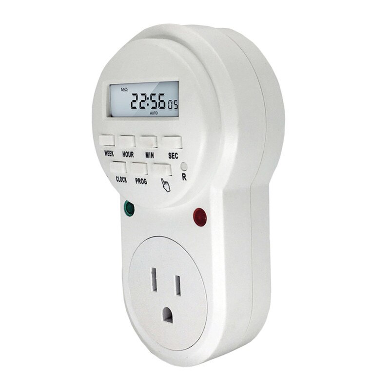 EU/USA/UK Timer Plug Electronic Timer Digital Programmable Socket Switch Energy Saving