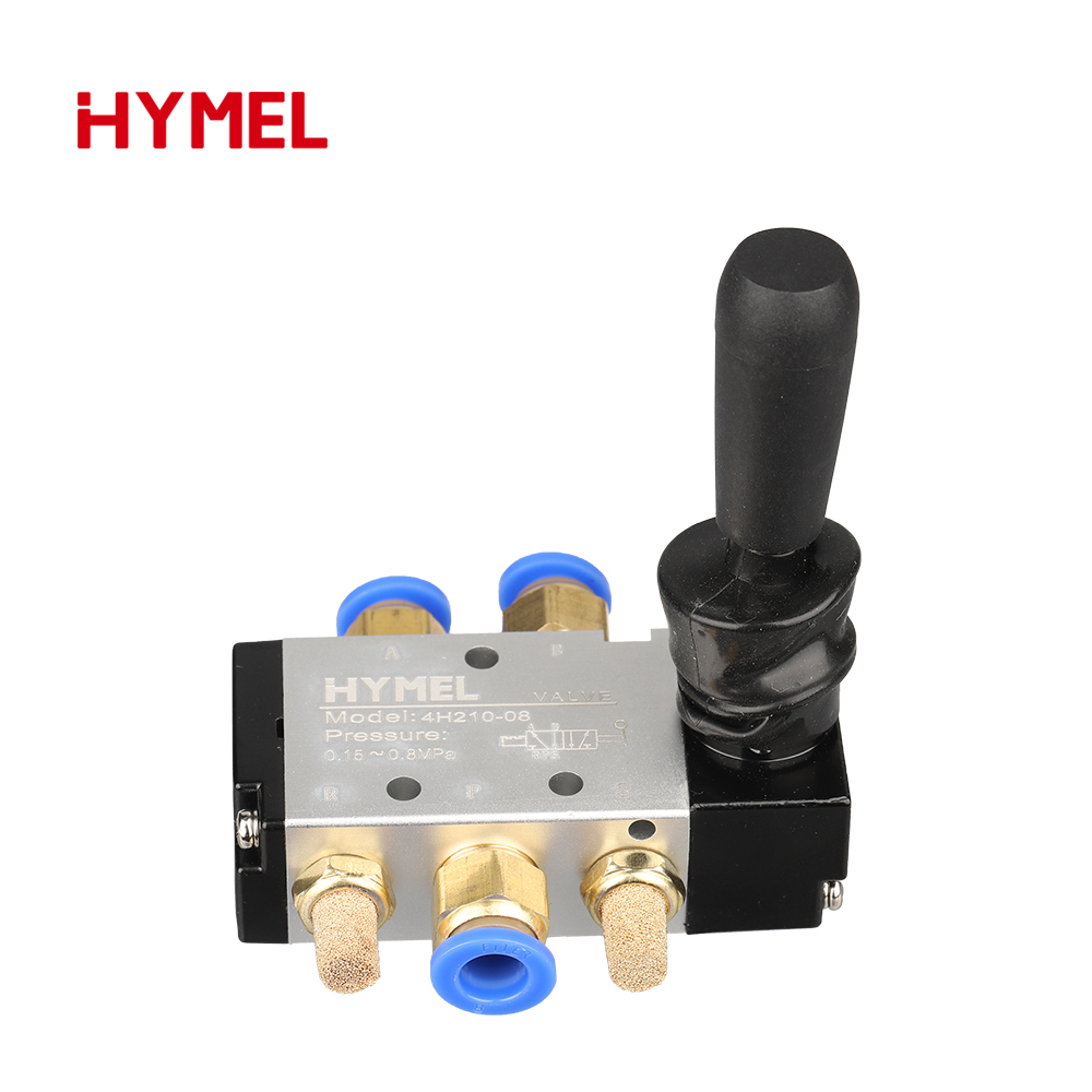 4H210-08 5/2 Way Pneumatic Air Hand Lever Operated Valve Manual Control 2 Position 3 5Port Push-Pull 3H210-08