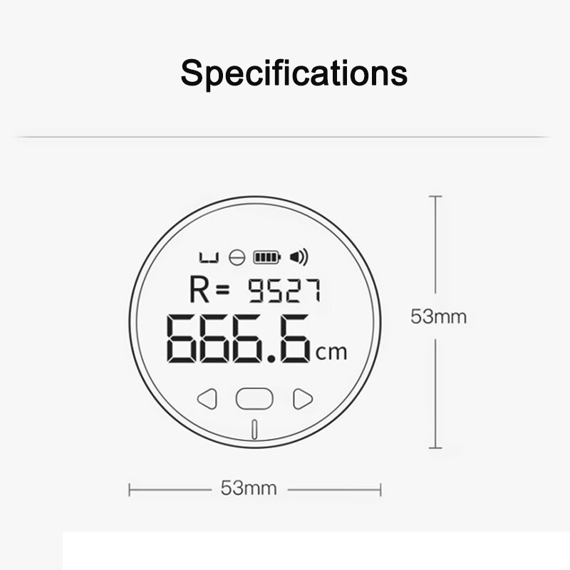 Xiaomi Mijia DUKA-Regla electrónica recargable, telémetro portátil con 8 funciones, pantalla LCD HD, regla multifuncional