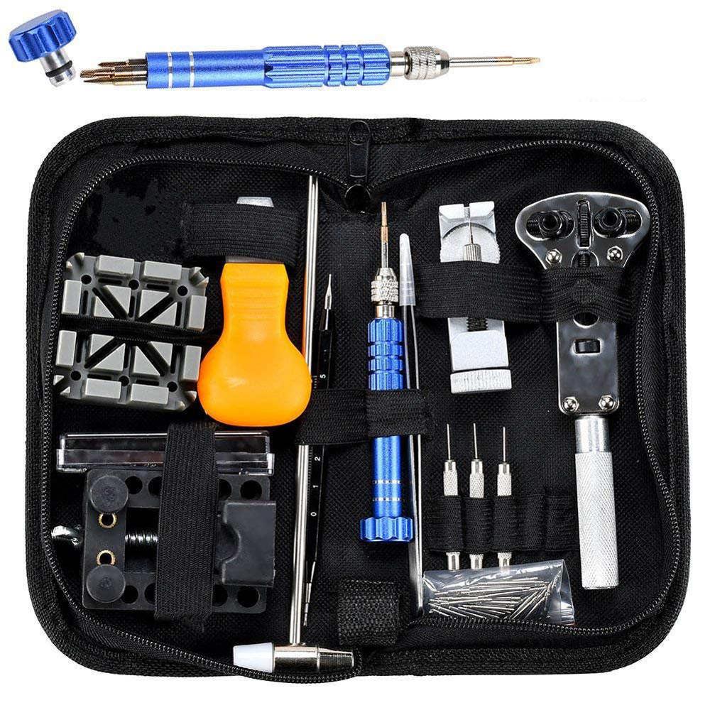147 Pcs Horlogemaker Horloge Link Pin Remover Opener Repair Tool Kit Set Opener Link Lente Bar Remover Horlogemaker Gereedschap: 144pcs