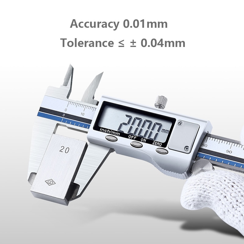 Rustfritt stål digital all metall vernier caliper elektronisk kaliber pachometer måling vektstang kalibrator måler