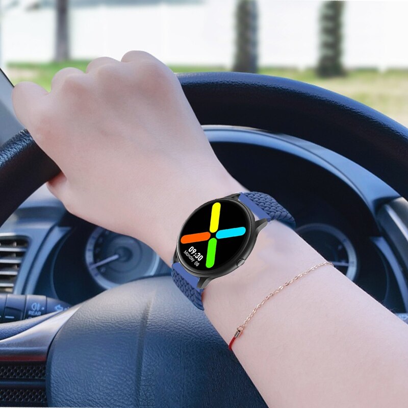 Nylonowy pleciony pasek pętli Solo dla Xiaomi IMILAB KW66 pasek bransoletka pas dla imilab kw66 wymiana paska od zegarka opaska Correa