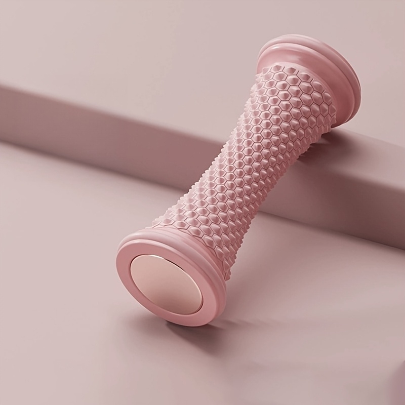 1pcFoot Massager Ball Roller Yoga Muscle Roller Stick For Deep Tissue Pain Relief Hand Leg Relaxation Manual Therapy Acupressure: Pink