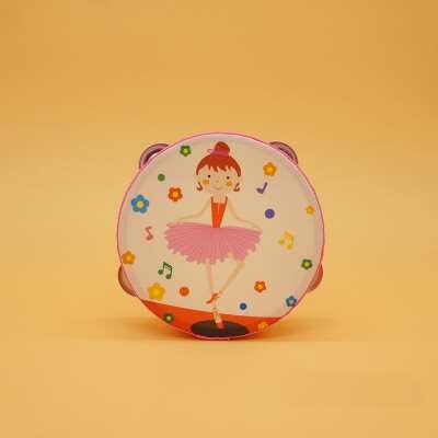 Children hand clap drum tambourine rattle instrument 1-3-6 years old kindergarten teacher with performance tambourine: NO3