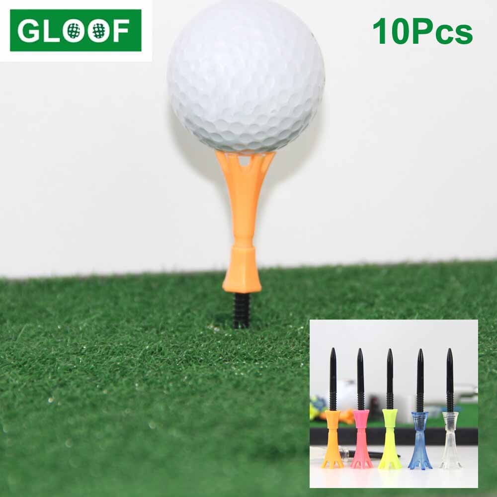 10Set Verstelbare 80Mm Training Golf Tee Bal Houder Self Staande Praktijk Anti-Vliegende Accessoires Bal Studs Tees