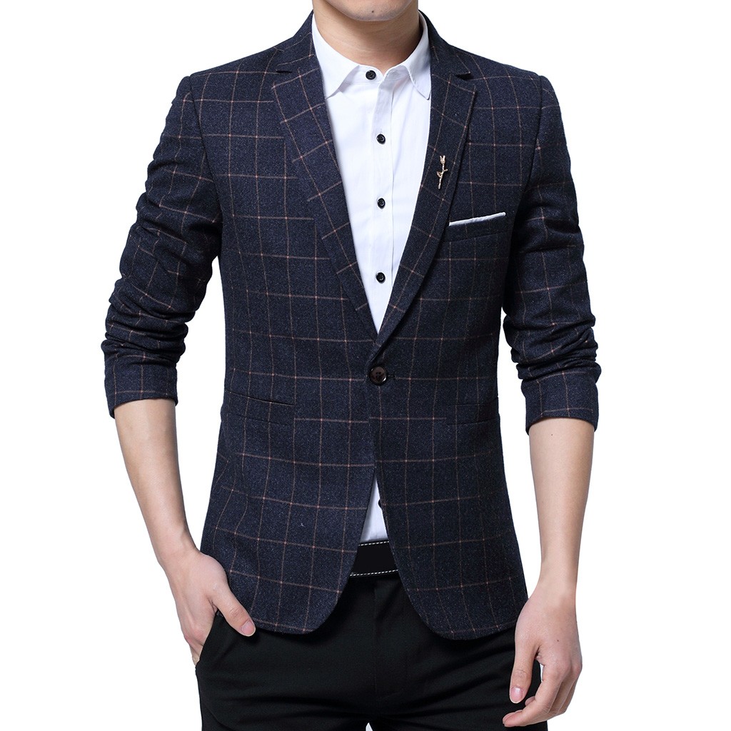 Suit Men's Style One Button For Self-Cultivation Business Coat costume homme traje hombre