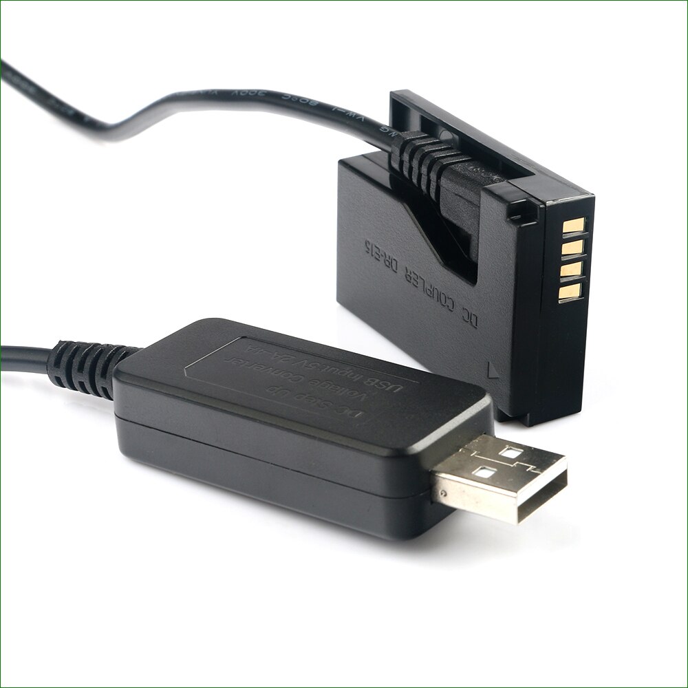 5V USB LP E12 LPE12 ACK-E15 DR-E15 Dummy Battery&DC Power Bank USB Cable for Canon EOS 100D Rebel SL1 Kiss X7 PowerShot SX70 HS