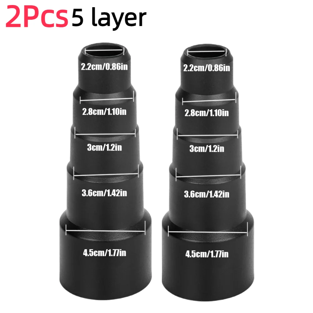 1-3 stk. 22mm 28mm 30mm 36mm 45mm- kobling universell støvsugerslangeadapter støvoppsamler 4-- etterslep /5- -lagskobling: Lysegrå