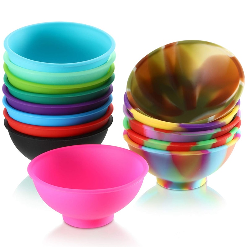 14 Stks/set Mini Siliconen Pinch Bowls Zachte Flexibele Babyvoeding Kom Keuken Benodigdheden