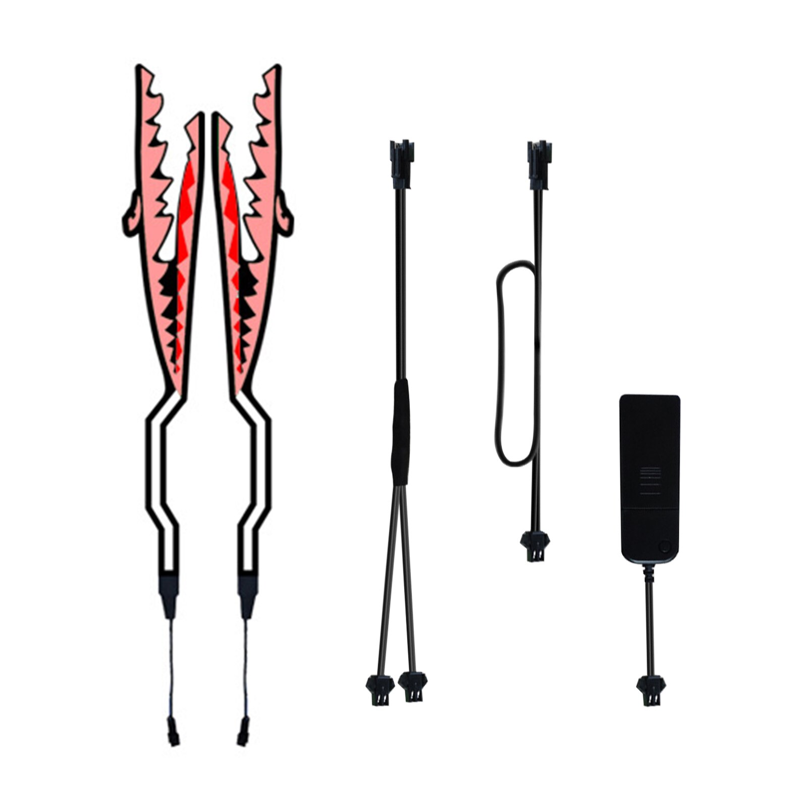 Led Easy Clean PVC Waterproof Light Strip Sticker Kit Night Riding Warning Motorcycle Helmet Flexible Bar Accessories Signal: White