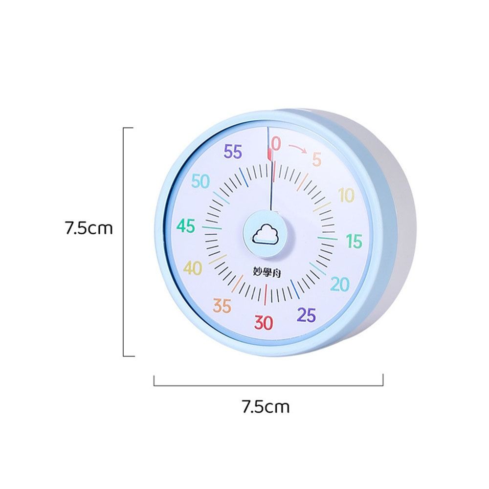 Visual Desk Timer Cartoon Silent Operation Countdown Timer Multifunctional Rainbow Pattern 60 Minutes Alarm Clock Kids Learning