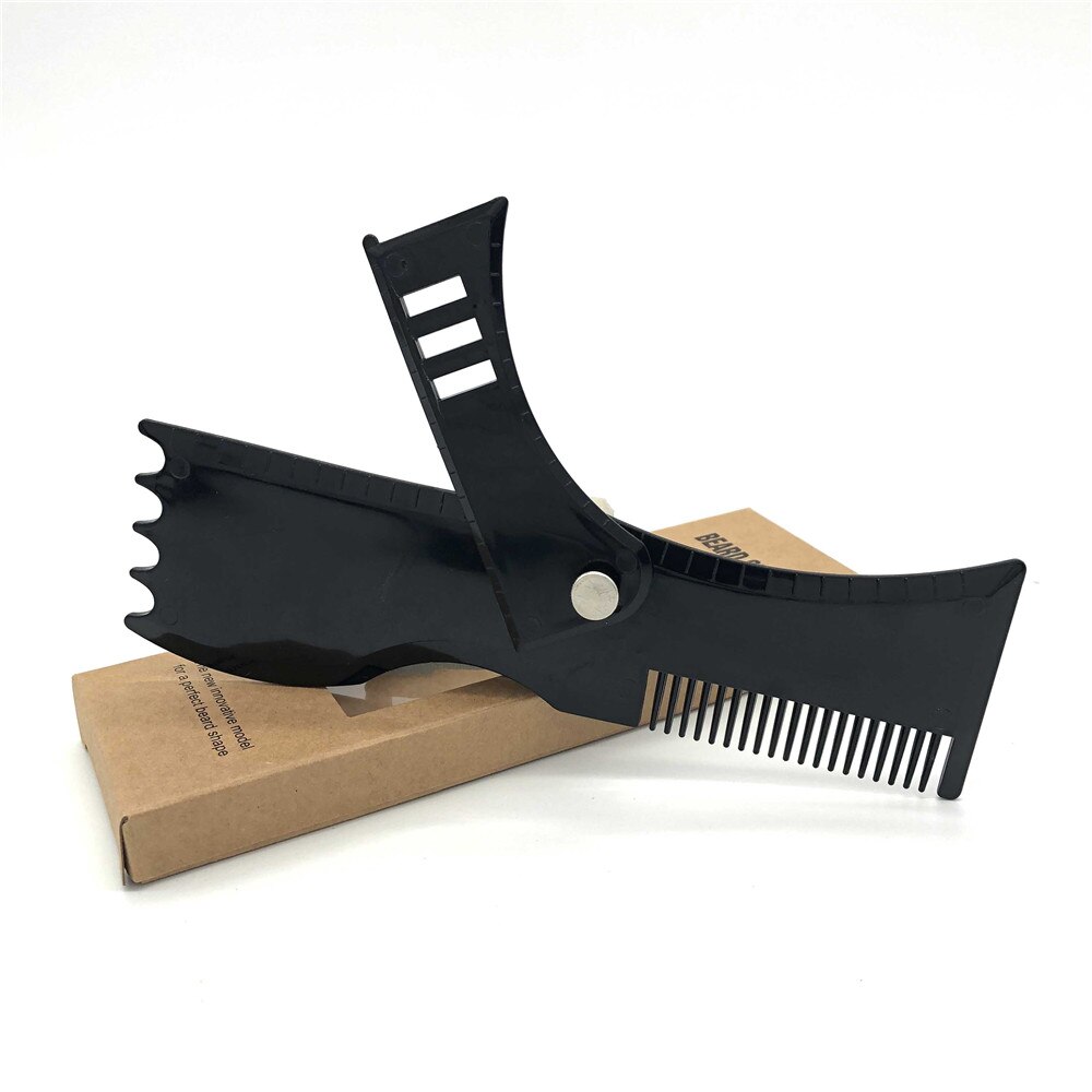 Adjustable Beard Shaping Tool Trimming Shaper Template Comb Styling Template Beard Lineup Tool Edger Trimmers Beauty Tool