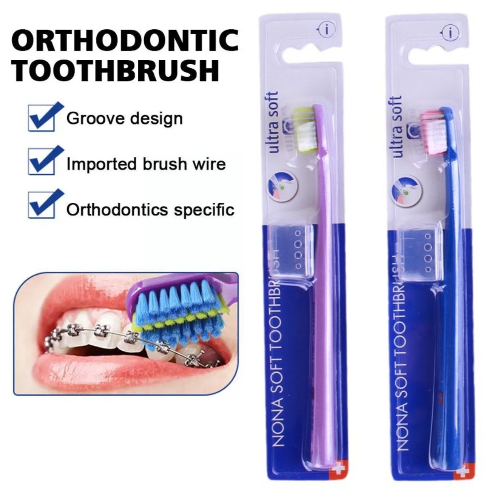 Clean Orthodontic Braces Adult Orthodontic Toothbrushes Dental Tooth Brush Soft Bristle Toothbrush for Oral Зубная Щетка