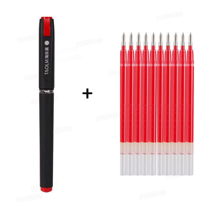 Stylo Gel de grande capacité pour Signature, calligraphie, écriture manuscrite, noir, bleu, rouge, stylo à bille 1.0 0.7 0.5 NibFor Business: Gris clair / Multi-couleur