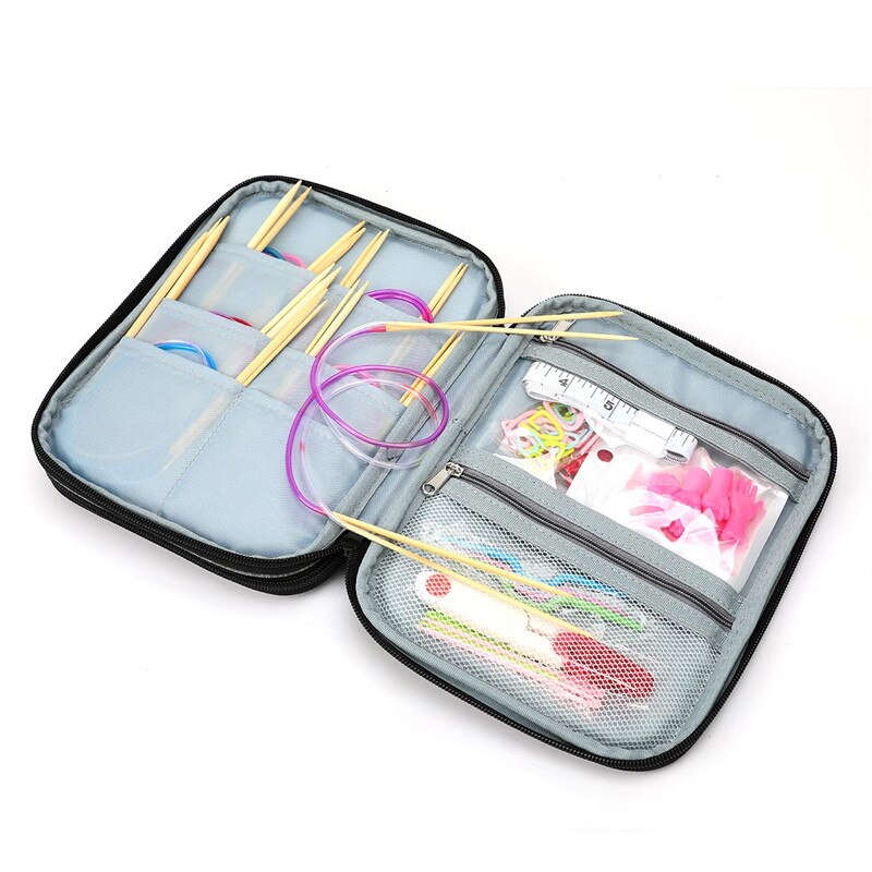 1Pcs Lege Breinaalden Case Travel Organizer Opbergtas Voor Rondbreinaalden En Andere Accessoires