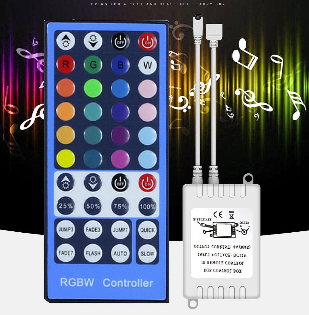 Rgbw Led Controller 40-Key 5-Pin Infrarood Remote ... – Grandado