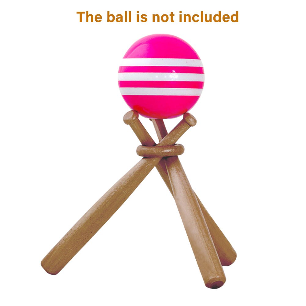 Display Stand Removable Support Holder Ball Mini Wood Home Decor Height Adjustable Baseball Bat Bracket Golf Tennis Sports