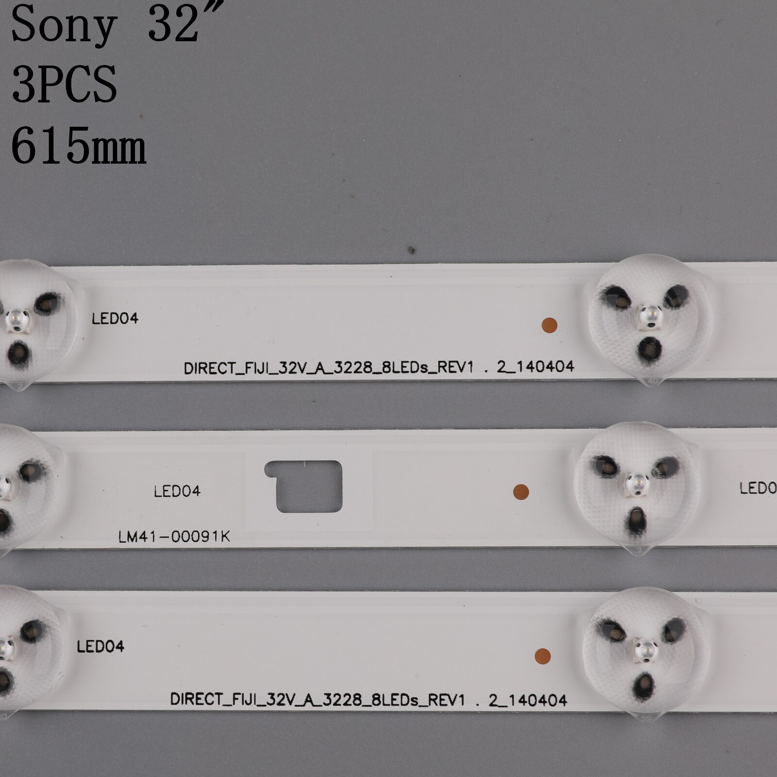 3 Pcs Led Backlight Strip Voor KDL-32RD303 32R303C SAMSUNGSONY_DIRECT_FIJL_32V_A B_3228_8LEDs LM41-00091J 00091K
