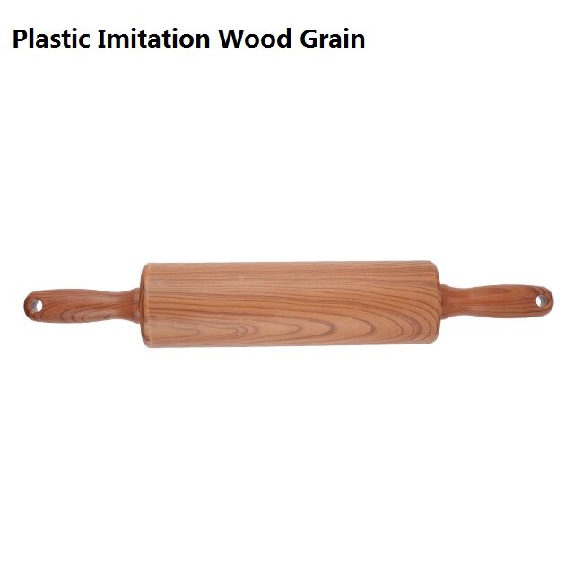 Multicolor 39cm Rolling Pin 304Stainless Steel PVC Round Pointed Handle Kitchenware Effortless Roller Nonstick Eco-friendly: PlasticWood