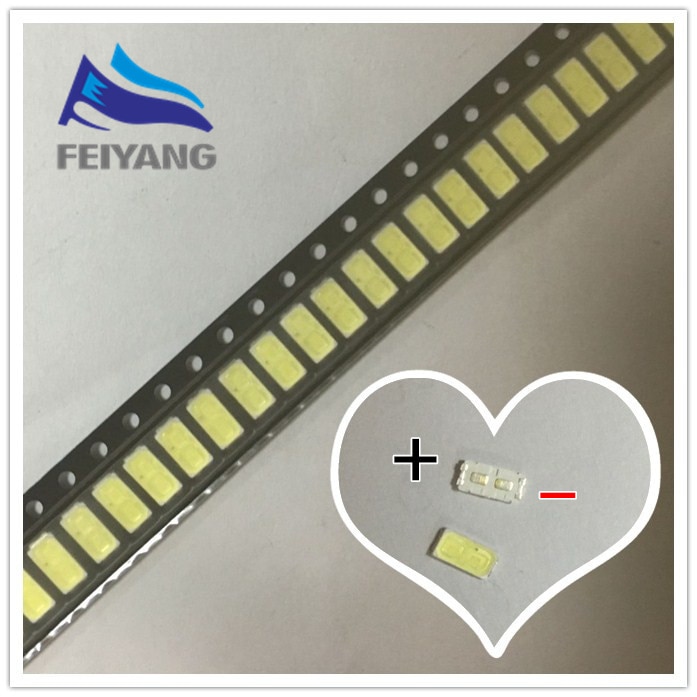 1000 stuks voor lg smd led 6030 6v 1w koud wit voor tv-achtergrondverlichting led-kralen beste lat 420m