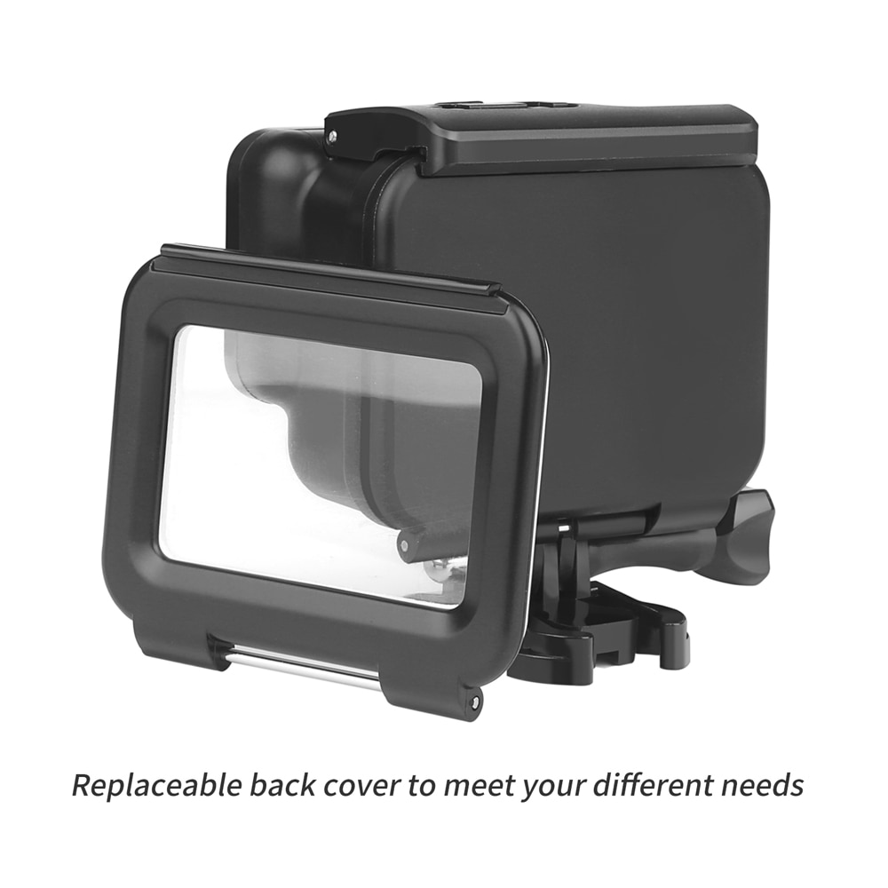 Shoot 45m vattentätt fodral för dykning för gopro hero 7 5 6 svart actionkamera undervattenshus fodralfäste för go pro 6 5 tillbehör