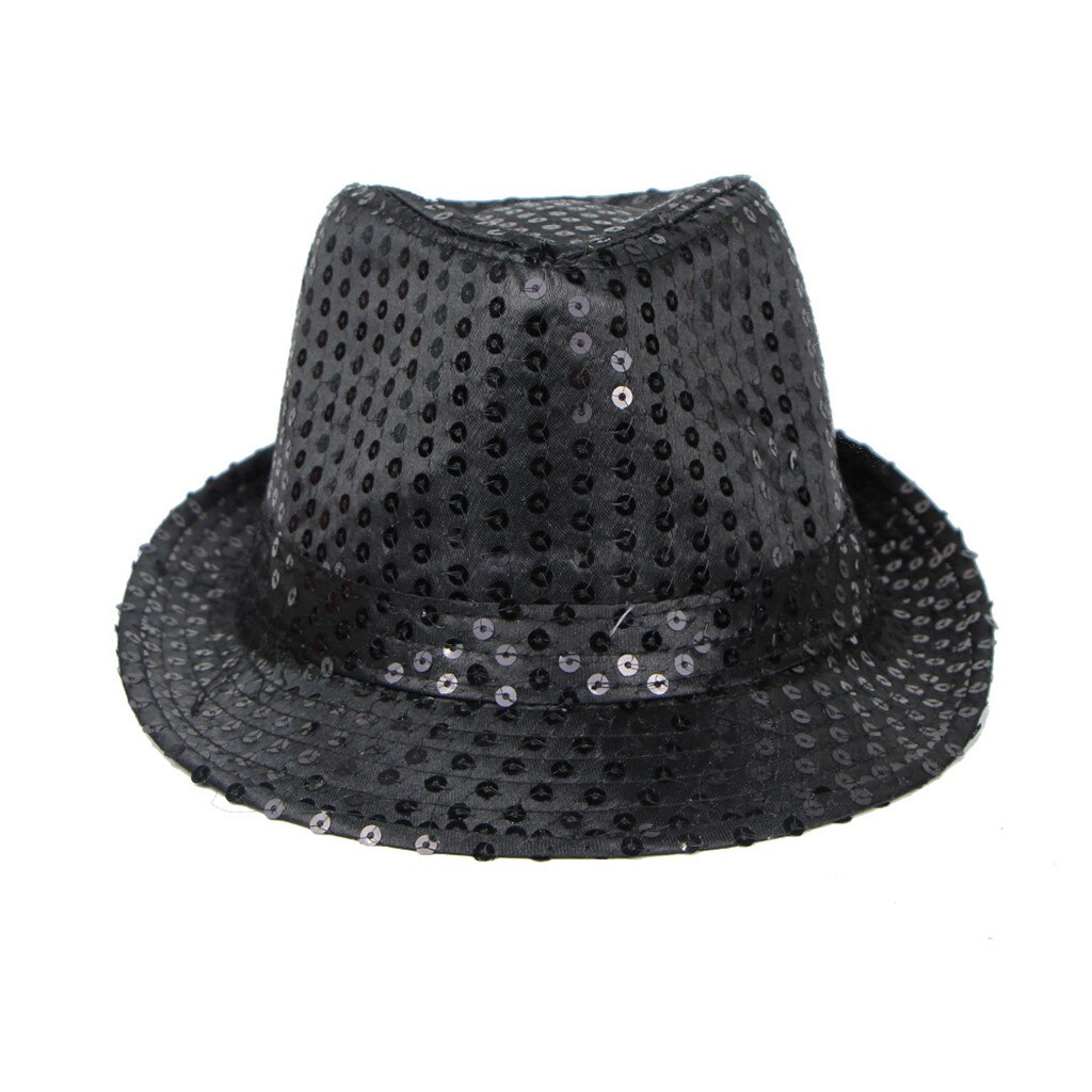 Top Hats Sequin Jazz Hat Trilby Fedora Caps Dance Show Glitter Party Fancy Dress Cute Hats Zylinder Hut Mütze #2S27