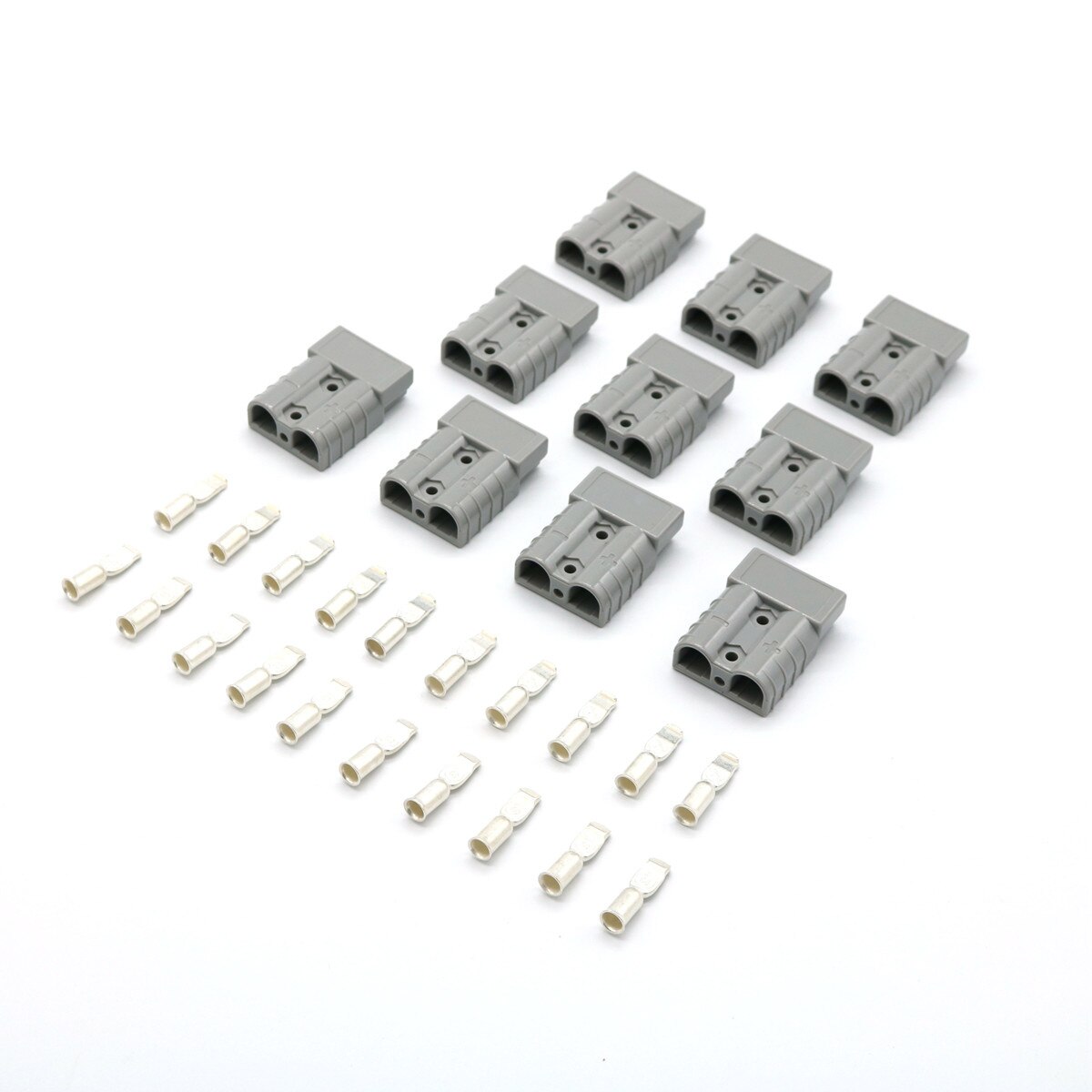 Conector de batería de 50 amperios para coche caravana, cargador de batería para nevera, rojo/gris/Negro, 10 unidades: Lavanda