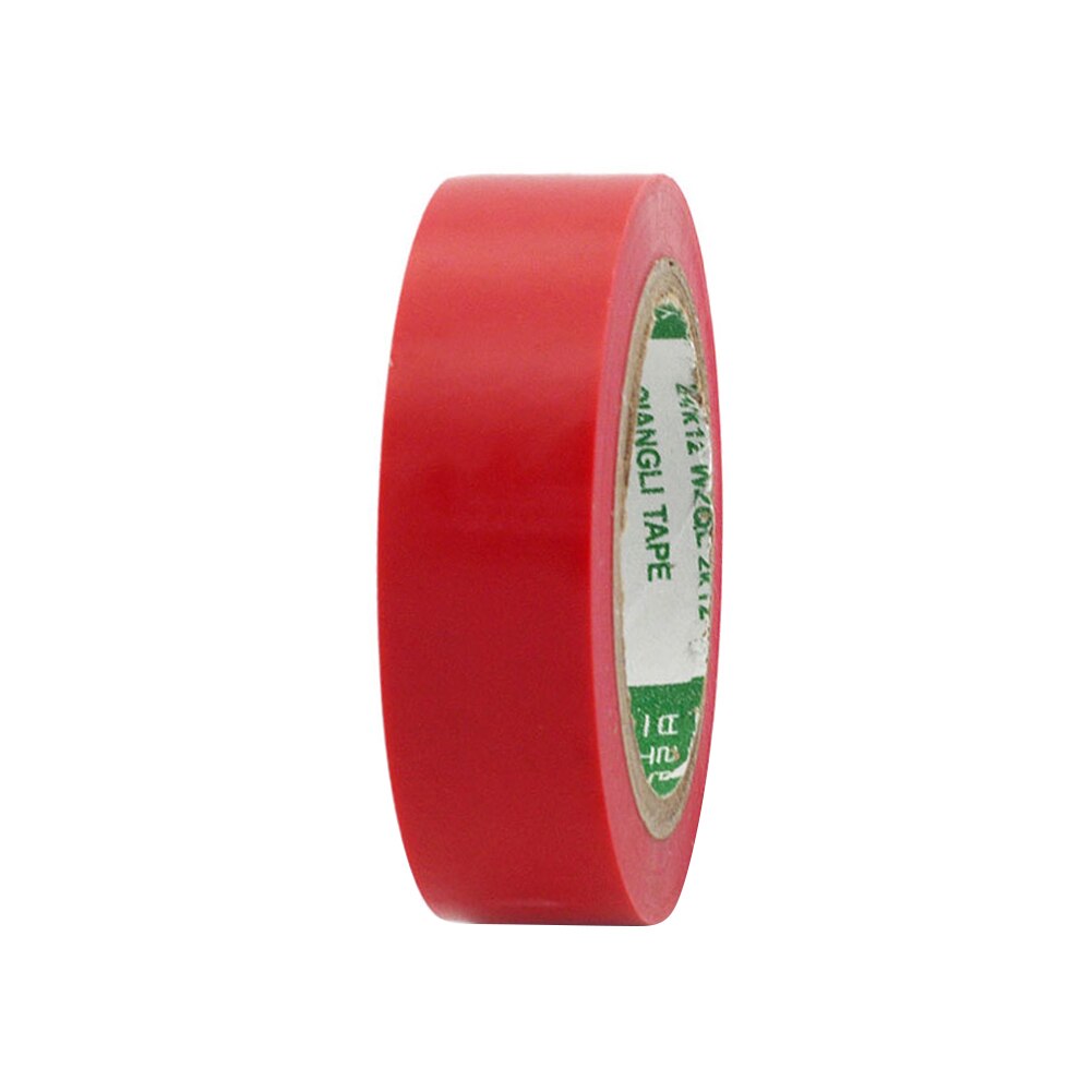 9m PVC Waterproof Self- Adhesive Electric Tape Electrician Wire Insulation Flame Retardant Plastic Tape Electrical High Voltage: Red
