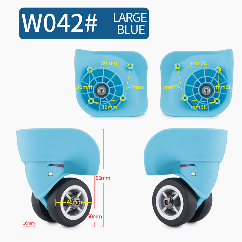 Reparatie Trolley Koffer Wielen Universele Wielen Accessoires Vervanging Reparatie Koffer Universele Caster Accessoires: Paars