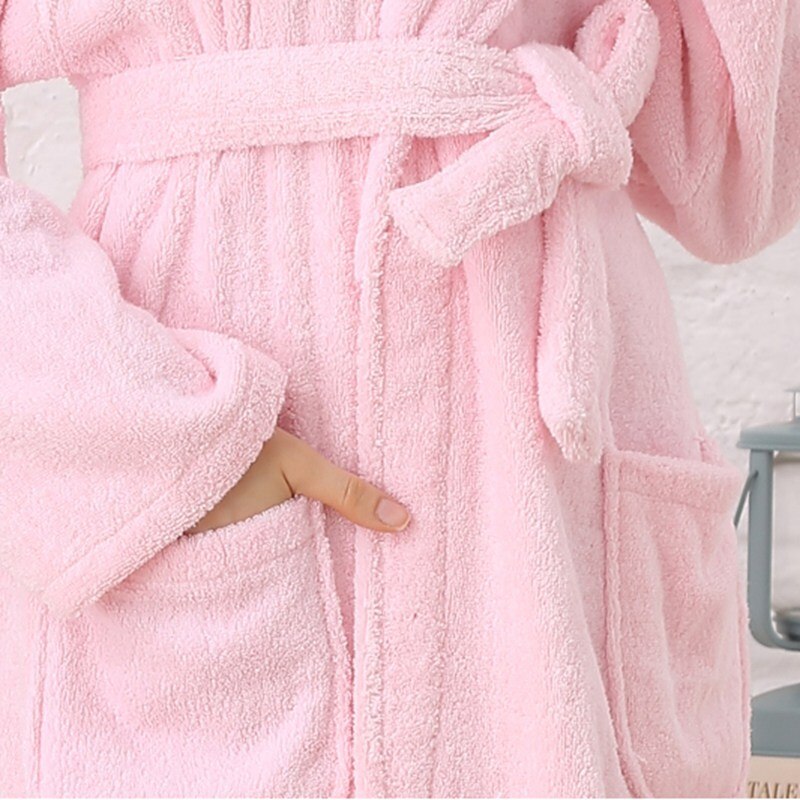 Albornoz de invierno de hombre, pijamas de algodón para parejas, bata para amantes, ropa de dormir, toalla de forro polar larga para casa, hotel, invierno, blanco, azul