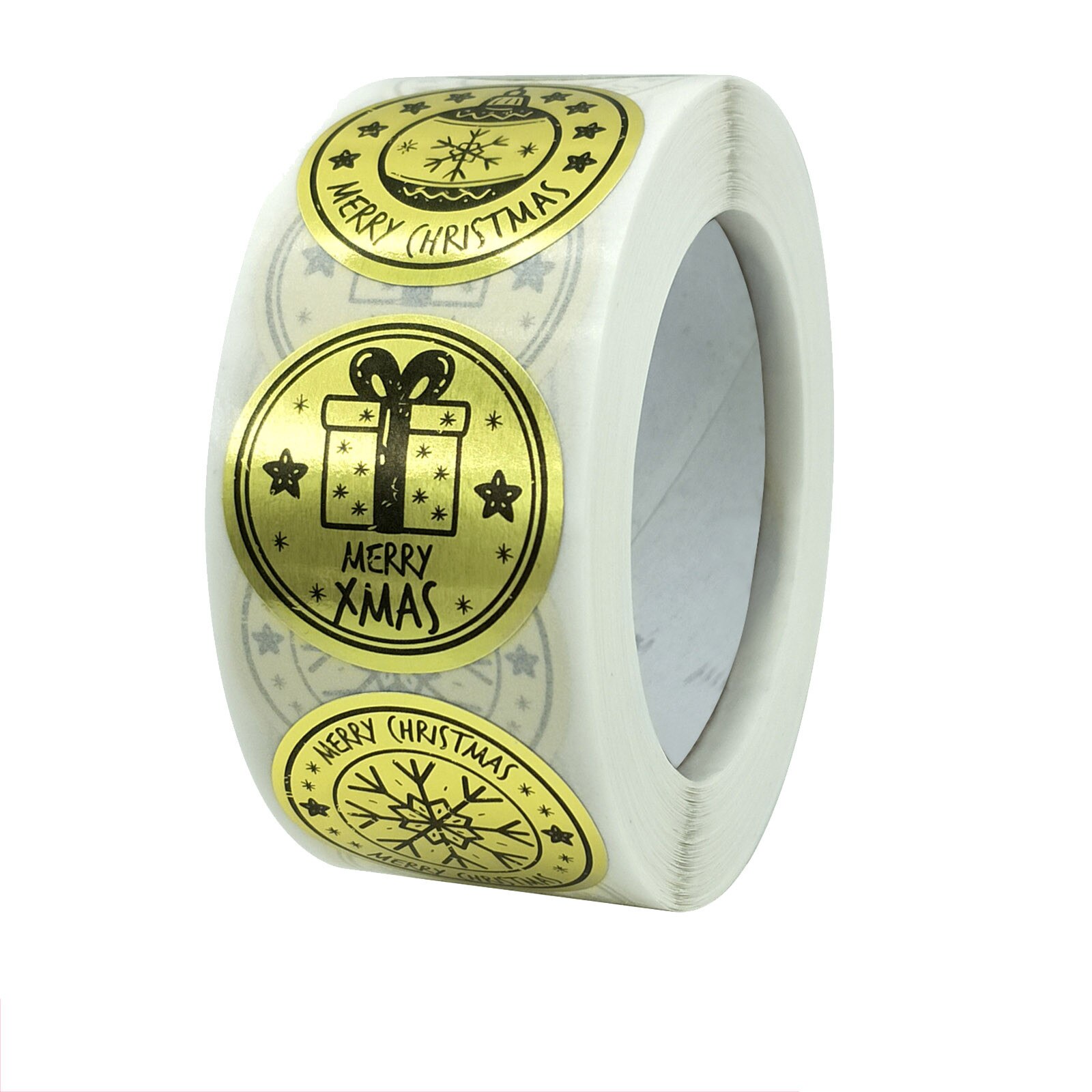 500 Sheets/Roll Roll Pack Sticker Party Wedding Decorating Sticker for Candy Bag Box Packing Bag Adhesive Lable: O