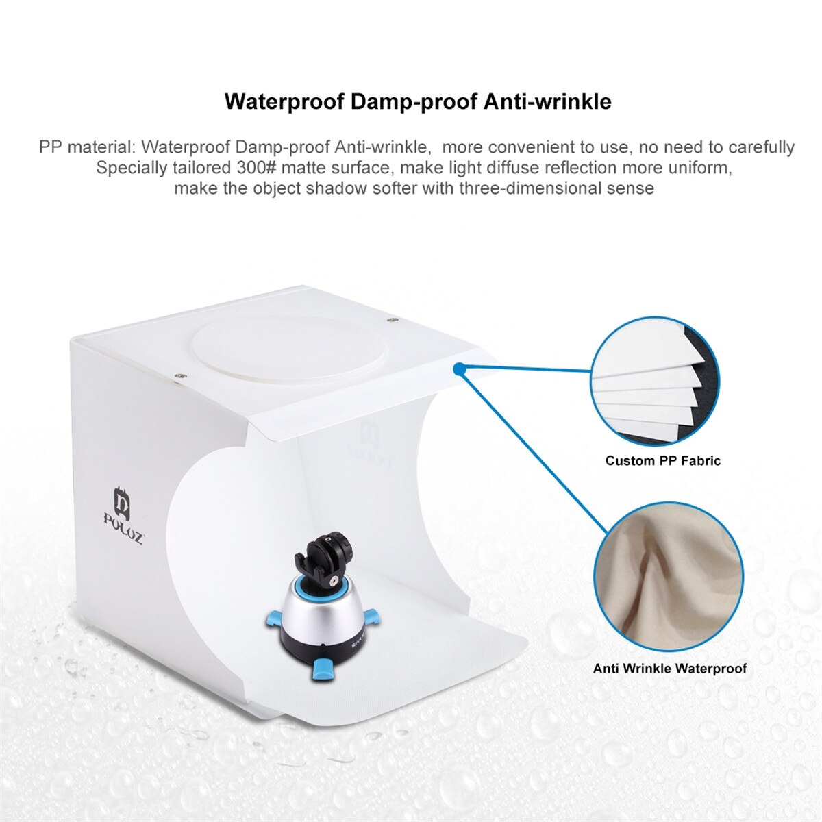 Mini Lightbox Photography Photo Studio Softbox 2 Panel LED Light Soft Box Photo Background Kit Light Box for DSLR Camera