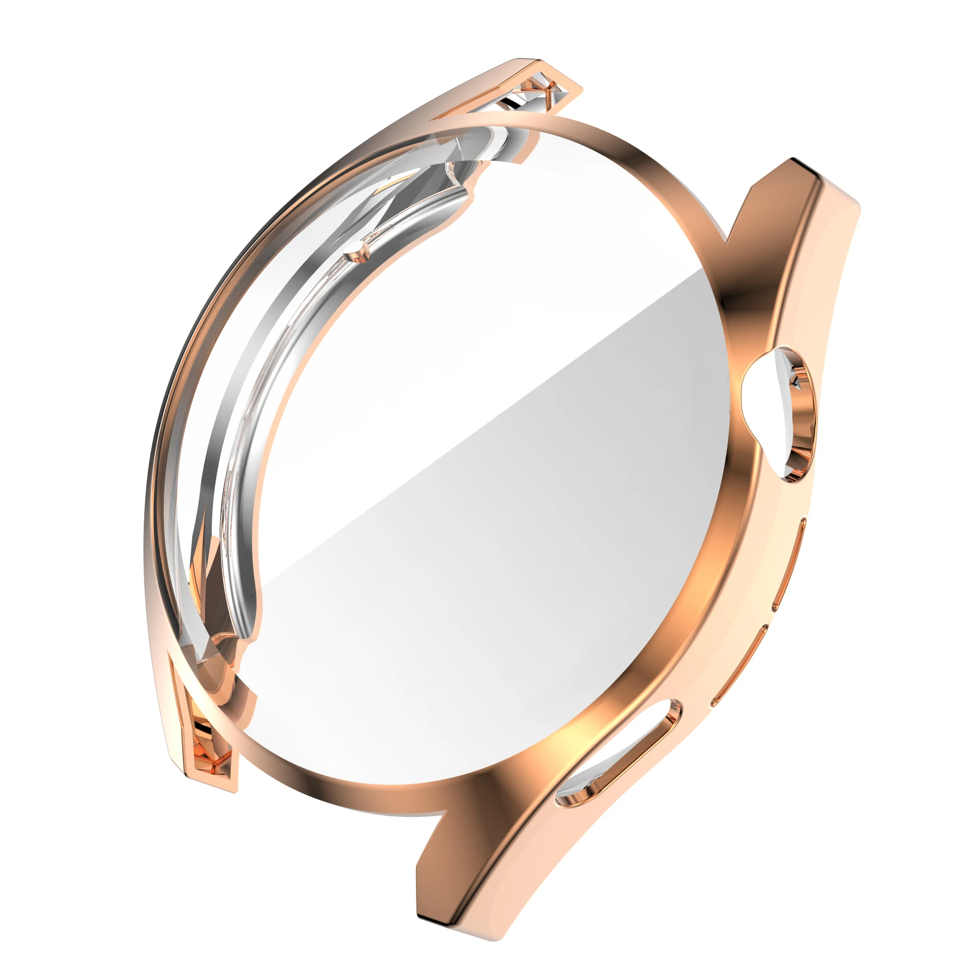 Funda protectora suave para Huawei Watch GT3, Protector de pantalla de 46mm y 42mm, carcasa chapada en silicona para Huawei Watch GT 3/4 41mm: XXXL / Rose Gold